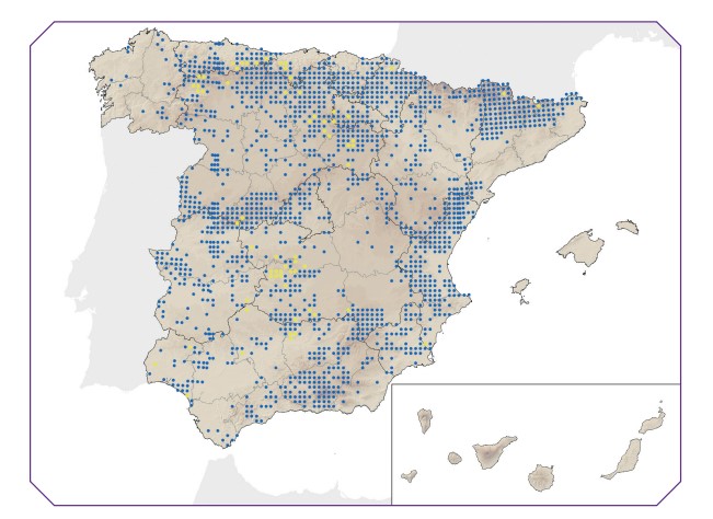 Mapa gato montes España